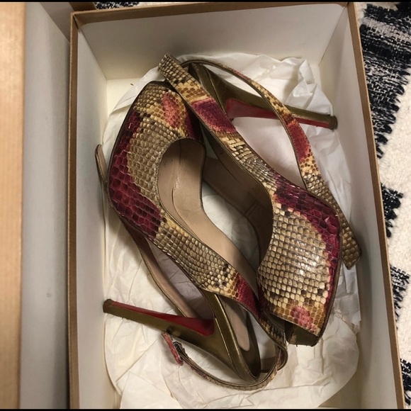 Snake skin python privatita louboutin - Picture 2 of 4